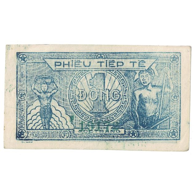 Banknote, Vietnam, 1 D<ox>ng, ND (1949-1950), KM:R6, AU(50-53)