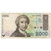 Banconote, Croazia, 2000 Dinara, 1992, 1992-01-15, KM:23a, MB+