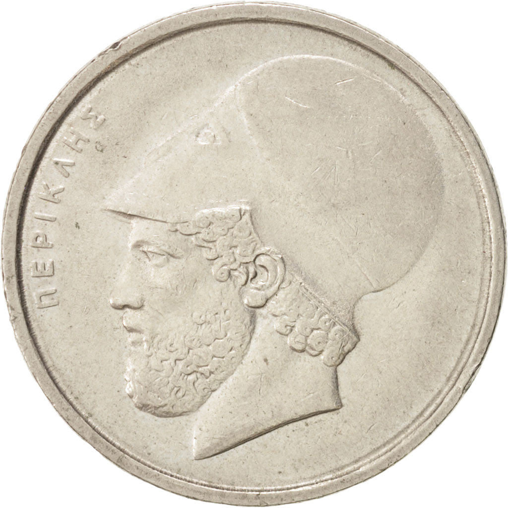 Coin, Greece, 20 Drachmes, 1982, AU(50-53), Copper-nickel, KM:133