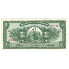 Banknote, Peru, 5 Soles De Oro, 1968, 1968-02-23, KM:83a, UNC(63)