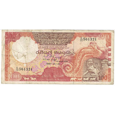 Nota, Sri Lanka, 100 Rupees, 1987, 1987-01-01, KM:99a, VF(30-35)