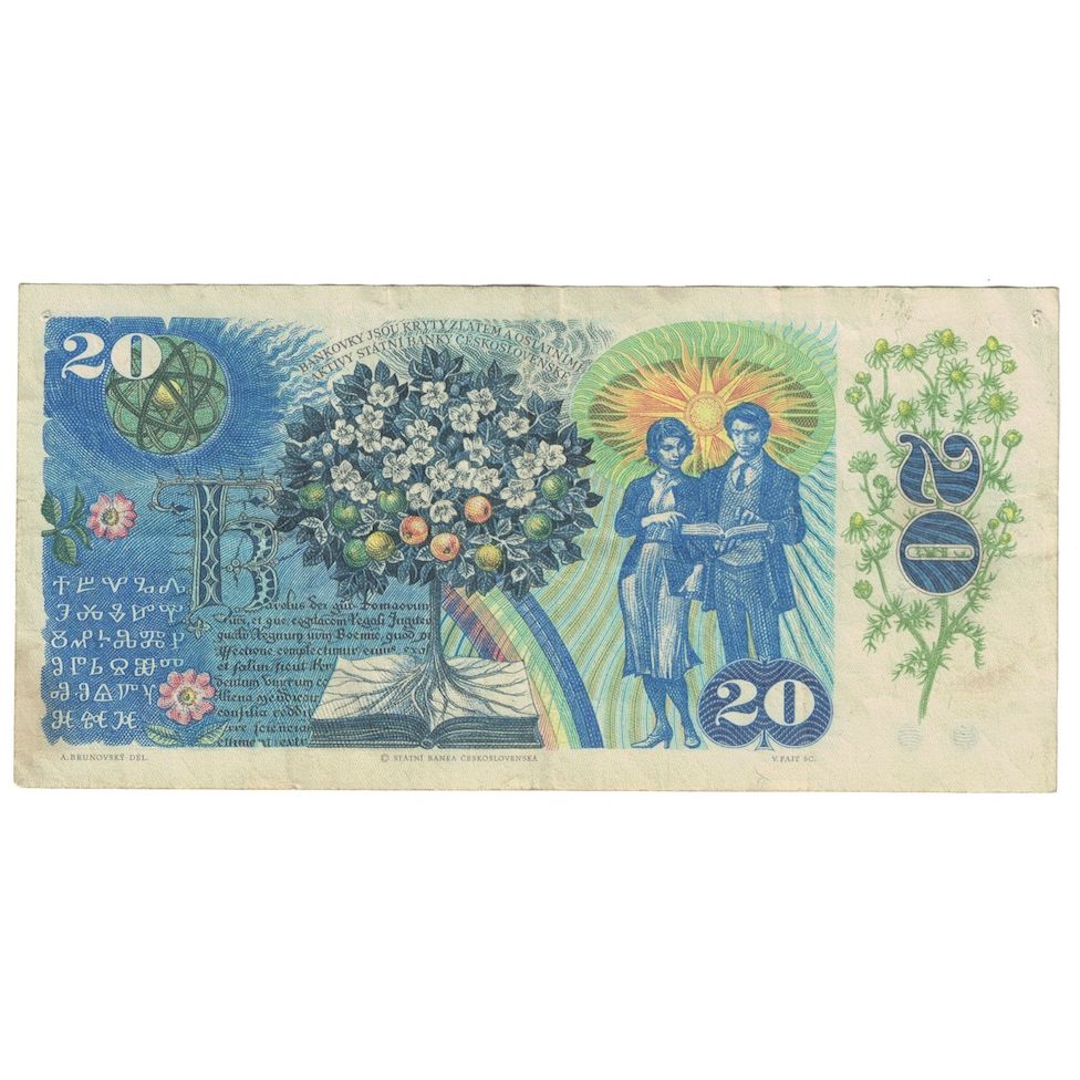 Banknote, Czechoslovakia, 20 Korun, 1988, KM:95, EF(40-45)