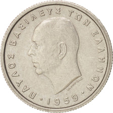 Greece, Paul I, 50 Lepta, 1959, AU(55-58), Copper-nickel, KM:80