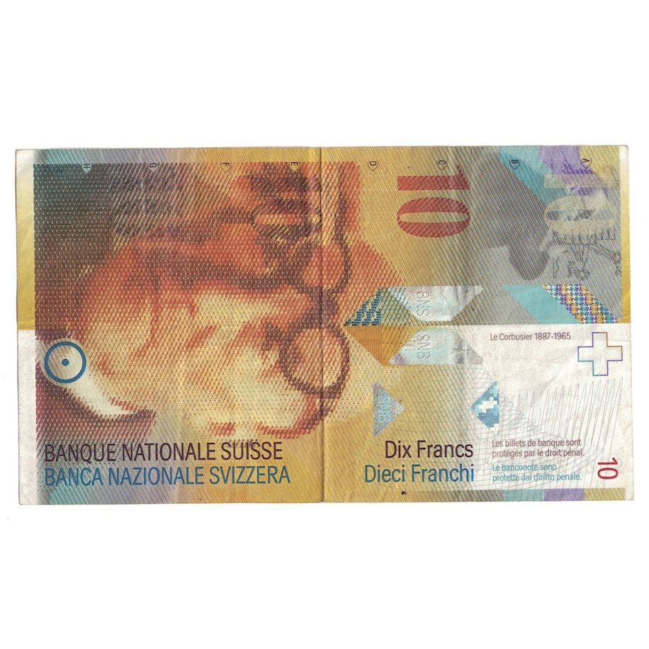 Billete, 10 Franken, 2000, Suiza, KM:67a, MBC