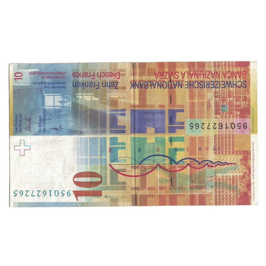 Billete, 10 Franken, 2000, Suiza, KM:67a, MBC