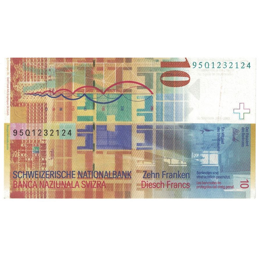 Banknote, Switzerland, 10 Franken, 2000, KM:67a, AU(50-53)