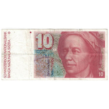 Geldschein, Schweiz, 10 Franken, 1987, KM:53g, SS