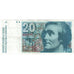 Geldschein, Schweiz, 20 Franken, 1978, KM:54, SS+
