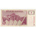 Banconote, Slovenia, 5 (Tolarjev), 1990, KM:3a, MB+