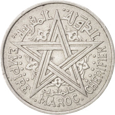 Morocco, Mohammed V, 2 Francs, 1951, Paris, AU(55-58), Aluminum, KM:47