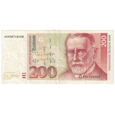 Banconote, GERMANIA - REPUBBLICA FEDERALE, 200 Deutsche Mark, 1989, 1989-01-02