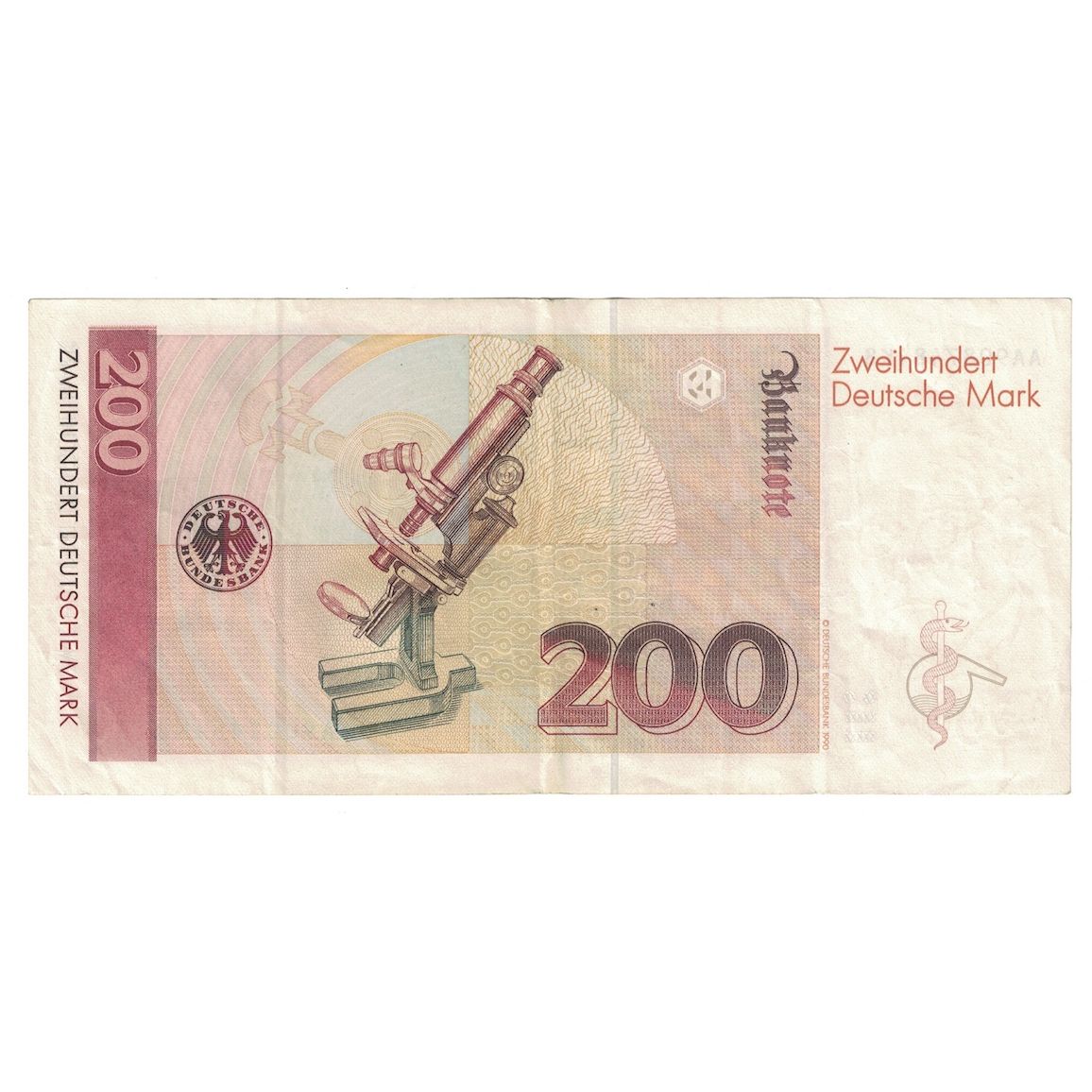 Banconote, GERMANIA - REPUBBLICA FEDERALE, 200 Deutsche Mark, 1989, 1989-01-02