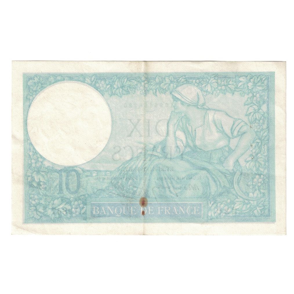França, 10 Francs, Minerve, 1940, J.798, AU(55-58), Fayette:7.21, KM:84