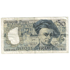 França, 50 Francs, Quentin de La Tour, 1979, N.17, VF(20-25), Fayette:67.5