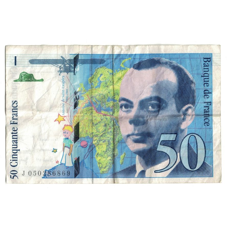 France, 50 Francs, St Exupéry, 1999, J.050286869, EF(40-45), Fayette:73.5