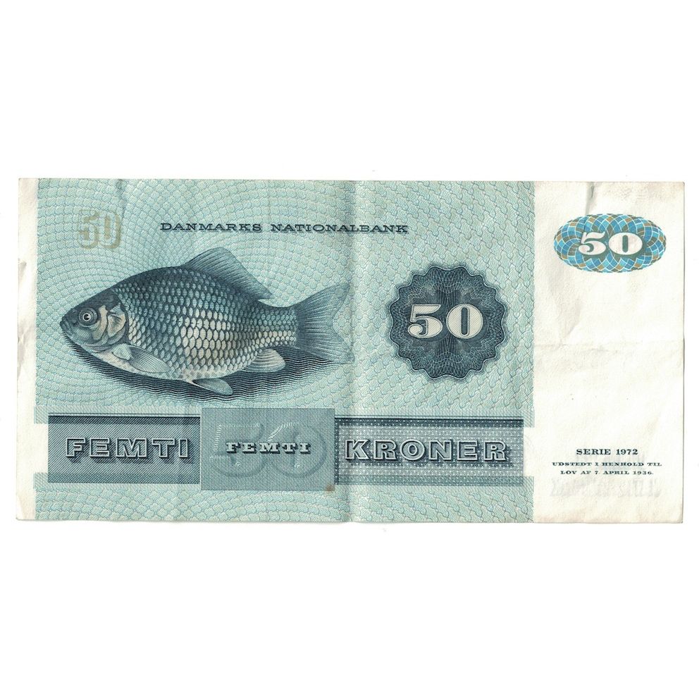 Biljet, Denemarken, 50 Kroner, 1982, KM:50e, TTB+