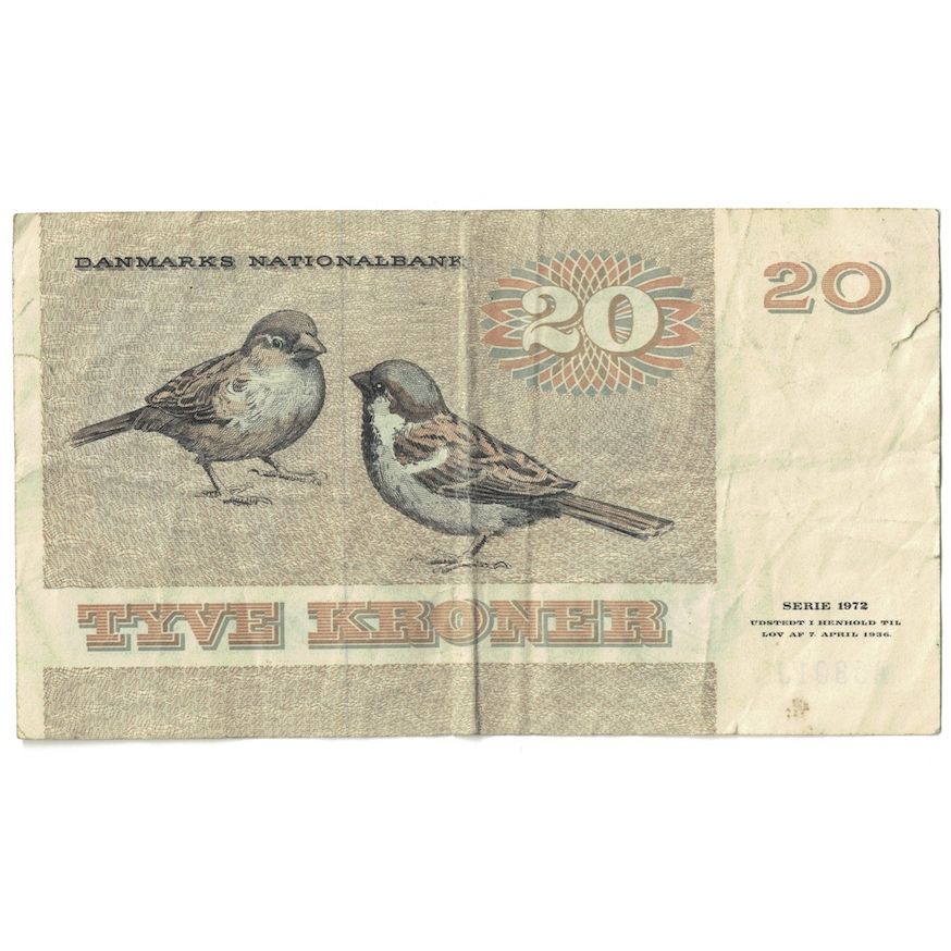 Banknote, Denmark, 20 Kroner, 1979-1988, KM:49b, VF(20-25)