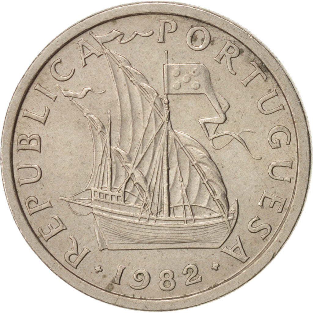 Moneta, Portogallo, 5 Escudos, 1982, SPL-, Rame-nichel, KM:591