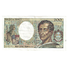 Francja, 200 Francs, Montesquieu, 1985, Y.031, VF(30-35), Fayette:70.5, KM:155a