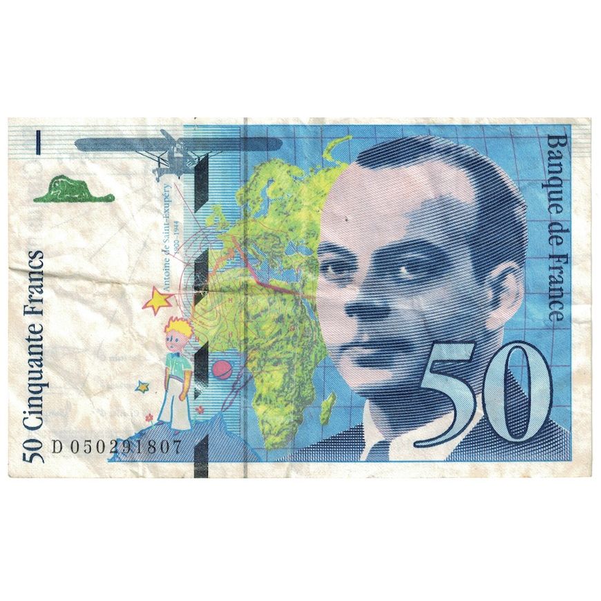 Francia, 50 Francs, St Exupéry, 1999, D.050291807, MBC, Fayette:73.5, KM:157Ad