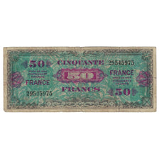 França, 50 Francs, 1945 Verso France, 1945, 29545975, VG(8-10), Fayette:VF