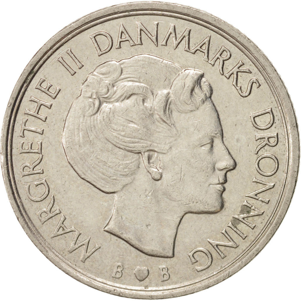 Denmark, Margrethe II, Krone, 1979, Copenhagen, AU(55-58), KM:862.2