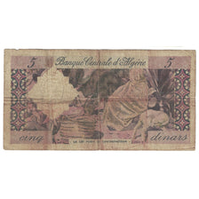 Banknote, Algeria, 5 Dinars, 1964, KM:122a, VG(8-10)