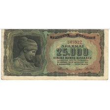Geldschein, Griechenland, 25,000 Drachmai, 1943, 1943-08-12, KM:123a, SS+