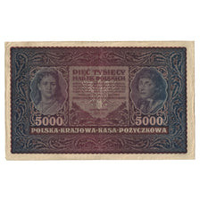 Banknote, Poland, 5000 Marek, 1920, 1920-02-07, KM:31, AU(50-53)