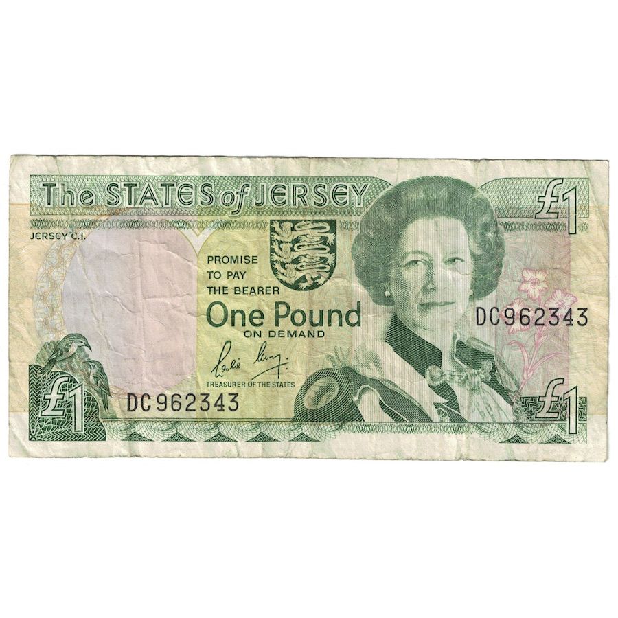 Banknote, Jersey, 1 Pound, Undated (2000), KM:26a, EF(40-45)