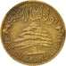 Lebanon, 5 Piastres, 1940, Paris, EF(40-45), Aluminum-Bronze, KM:5.2