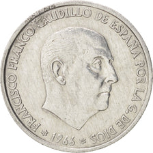 Spagna, Francisco Franco, caudillo, 50 Centimos, 1967, BB+, Alluminio, KM:795