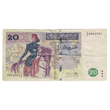 Banknote, Tunisia, 20 Dinars, 1992, 1992-11-07, KM:88, EF(40-45)