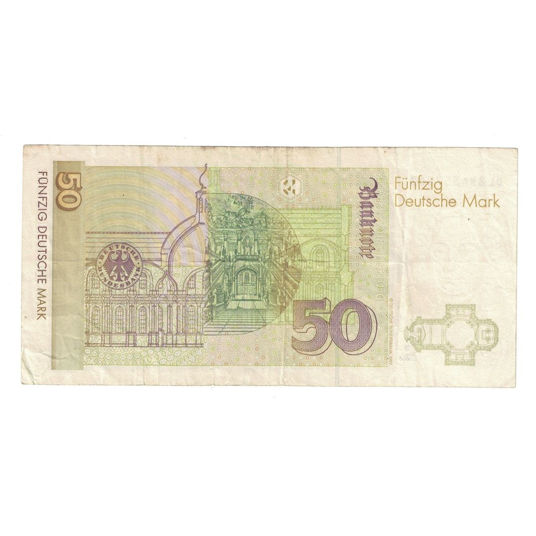 Banconote, GERMANIA - REPUBBLICA FEDERALE, 50 Deutsche Mark, 1996, 1996-01-02