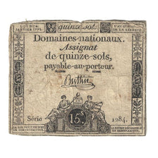 France, 15 Sols, 1792, Série 1284, TB, KM:A65, Lafaurie:160