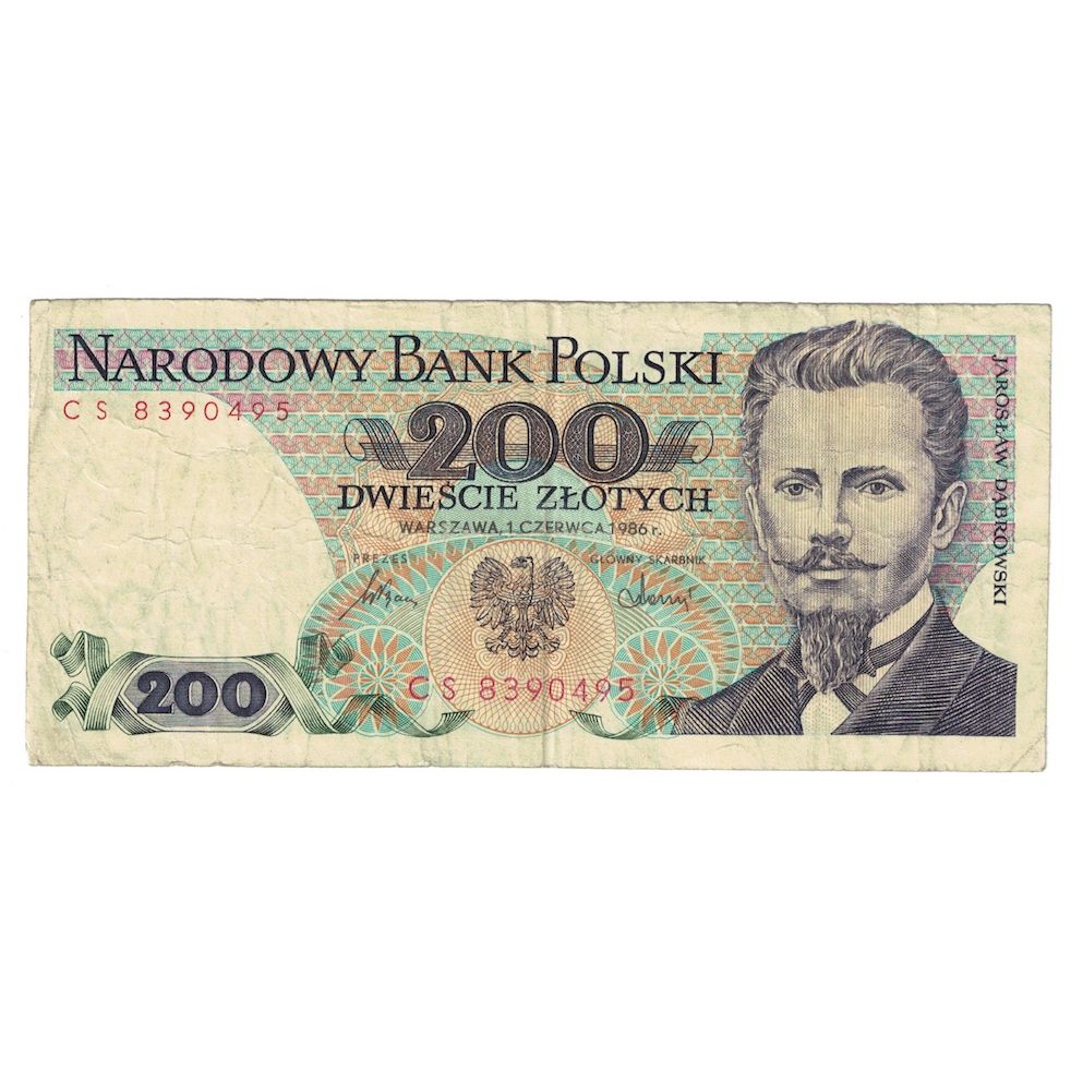 Banknote, Poland, 200 Zlotych, 1986, 1986-06-01, KM:144c, VF(30-35)