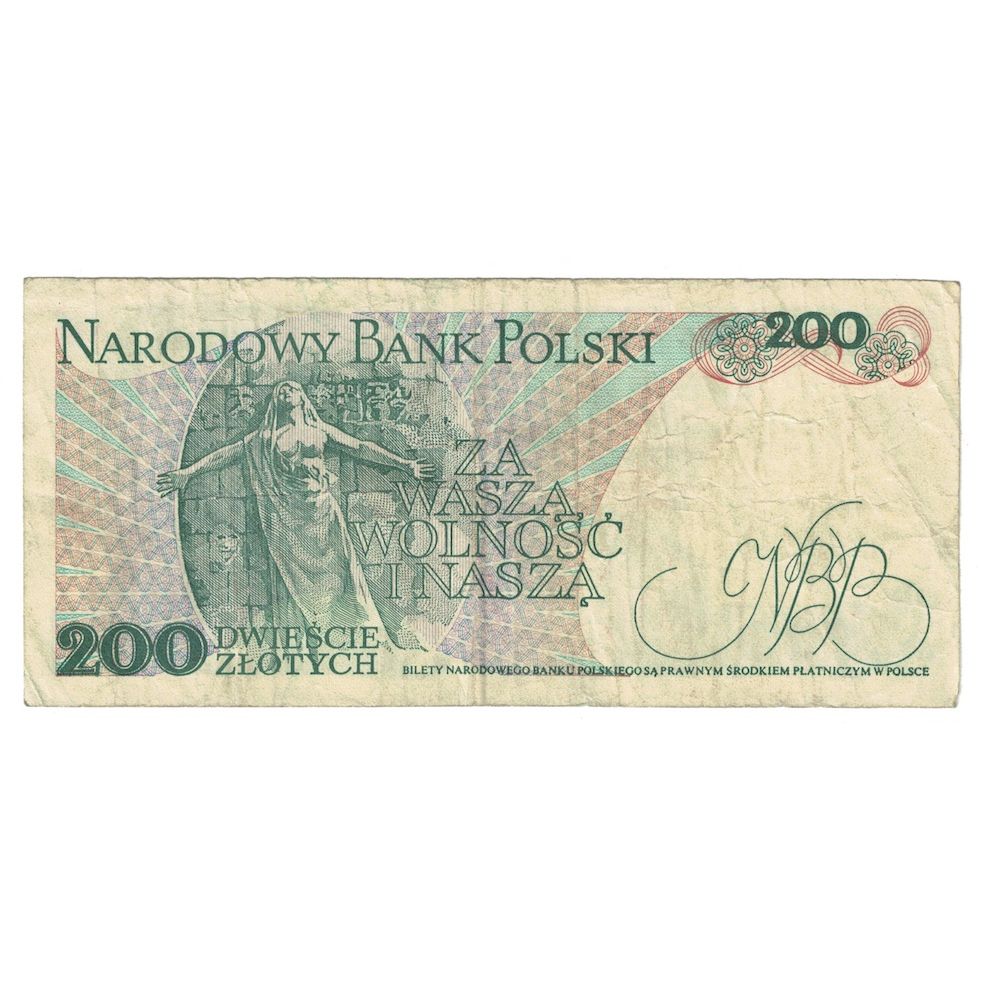 Banknote, Poland, 200 Zlotych, 1986, 1986-06-01, KM:144c, VF(30-35)