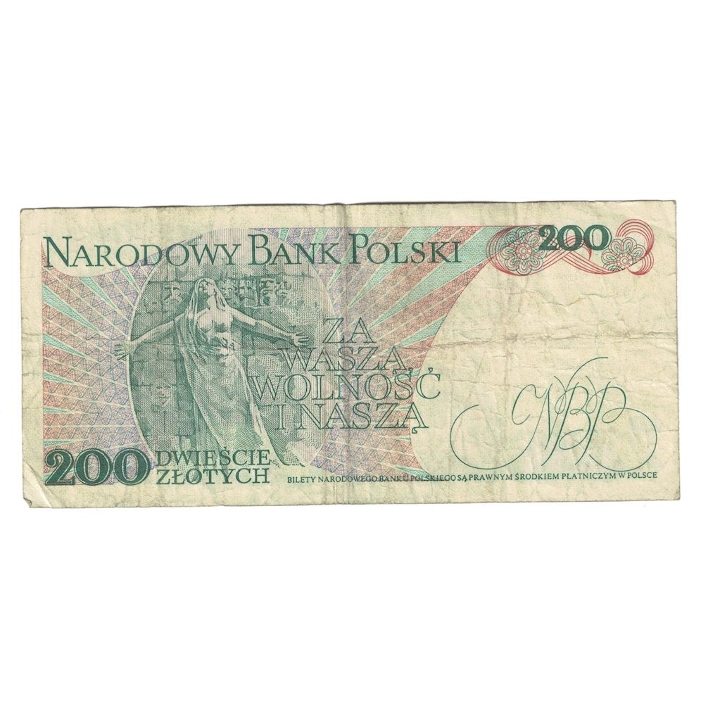 Banknote, Poland, 200 Zlotych, 1982, 1982-06-01, KM:144c, VF(30-35)