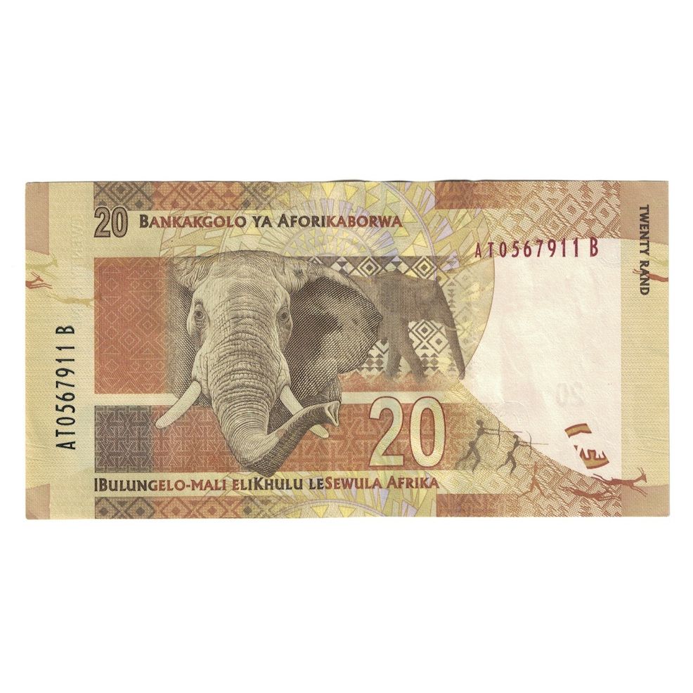Banconote, Sudafrica, 20 Rand, Undated (2012), KM:134, BB