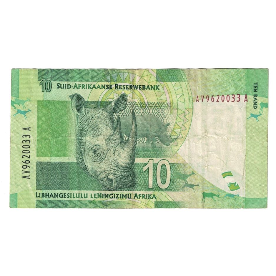 Banknote, South Africa, 10 Rand, Undated (2012), KM:133, VF(30-35)