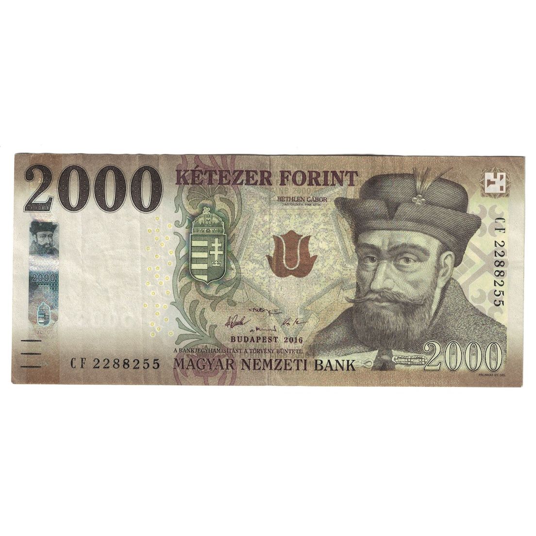 Biljet, Hongarije, 2000 Forint, 1916, TTB+