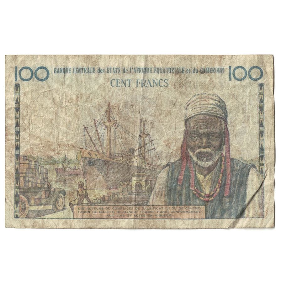 Geldschein, Äquatorial Afrikanische Staaten, 100 Francs, Undated (1961-62)
