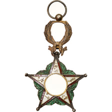 Maroc, Ordre du Ouissam Alaouite, Médaille, 1919-1930, Good Quality, Argent, 42