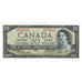 Nota, Canadá, 20 Dollars, 1955-1961, KM:80a, UNC(63)