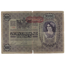 Geldschein, Österreich, 10,000 Kronen, 1918, 1918-11-02, KM:65, SGE+
