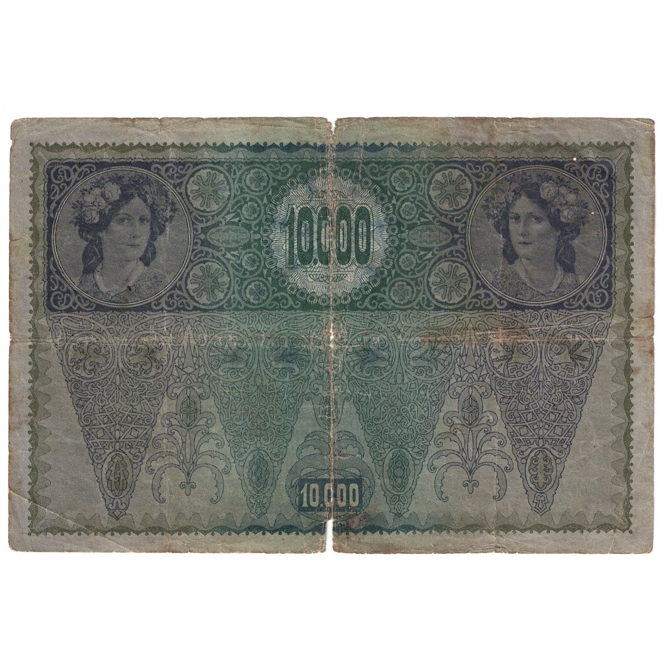 Geldschein, Österreich, 10,000 Kronen, 1918, 1918-11-02, KM:65, SGE+