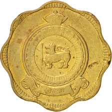 Ceylon, Elizabeth II, 10 Cents, 1965, TTB, Nickel-brass, KM:130