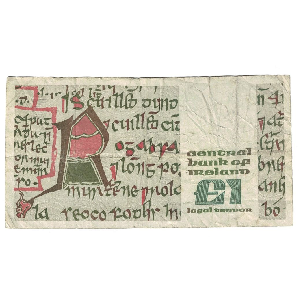 Banconote, Irlanda - Repubblica, 1 Pound, 1988, 1988-04-26, KM:70d, MB