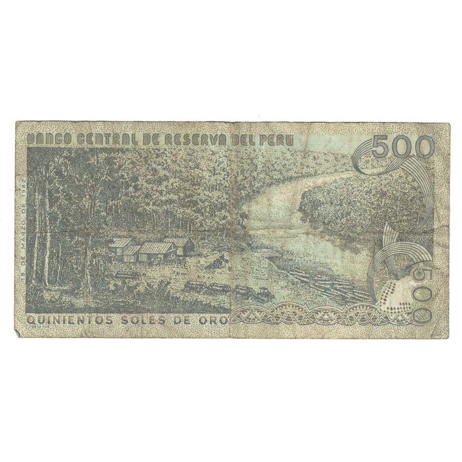 Banconote, Perù, 500 Soles De Oro, 1982, 1982-03-18, KM:125a, B+