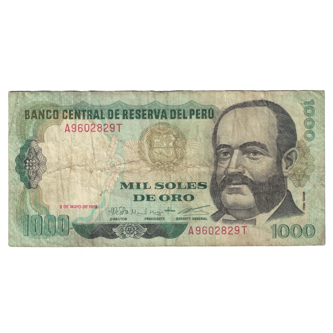 Geldschein, Peru, 1000 Soles De Oro, 1979, 1979-05-03, KM:118, S
